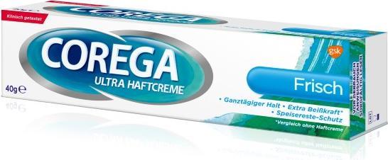 Image du produit Corega Crème adhésive Ultra forte tenue pour prothèses dentaires, 40 g de crème