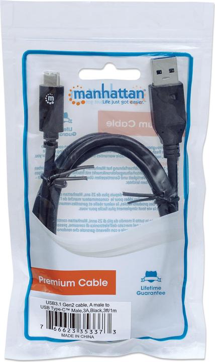 Image du produit Manhattan USB 3.1 Gen2 (1 m, USB 3.1)