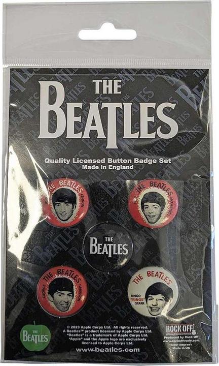 Produktbild The Beatles Portraits AnsteckerSet Vintage 5erPack