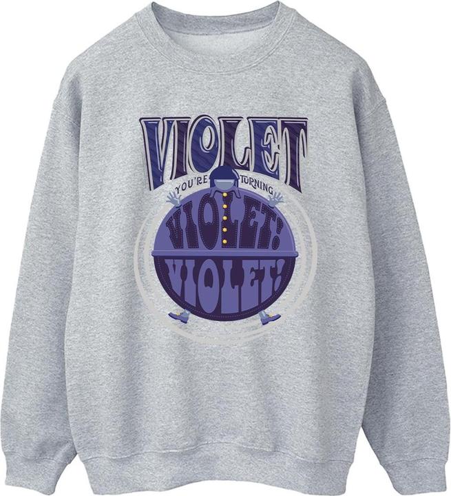 Image du produit Willy Wonka & the Chocolate Factory - Sweat VIOLET TURNING VIOLET - Femme (M)