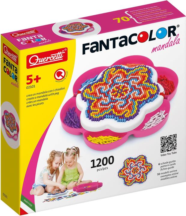 Actual product image Quercetti Pixel Art Mandala, 1200 pins (1200 pieces)