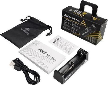 Produktbild Xtar MC1P Micro USB Ladegerät, Li-Ion, 1 slot, Display (1 Stk., 18650, Ladegerät inkl. Akku)