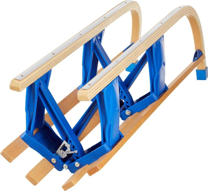Image du produit tectake Holzschlitten Vivian, klappbar mit Rückenlehne und Zugseil