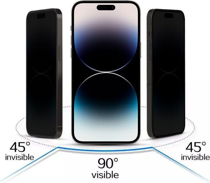 Actual product image iLike Iphone 15 Pro Tempered Privacy Glass (1 Piece, Apple iPhone 15 Pro)