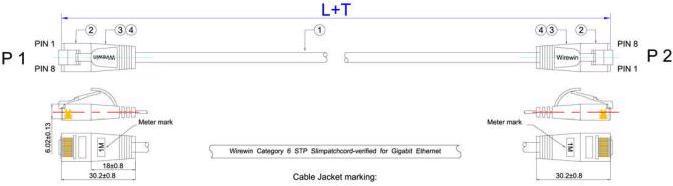 Produktbild Wirewin Netzwerkkabel (F/FTP, CAT6, 1.50 m)