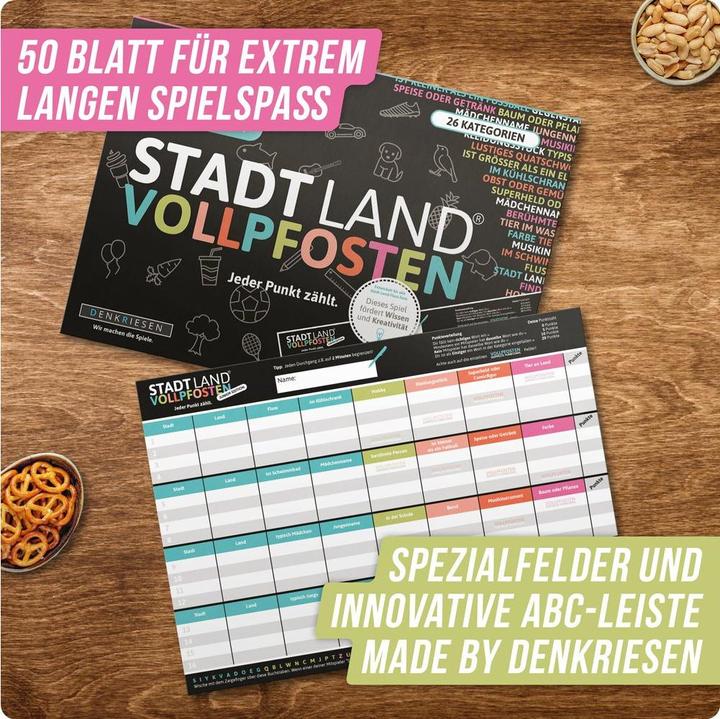 Produktbild Denkriesen Stadt Land Vollpfosten - Jeder Punkt zählt (Deutsch)