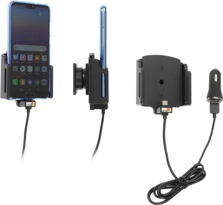 Productafbeelding Brodit Houder Universeel actief USB Type-C Breedte 70-83 mm Dikte 2-10