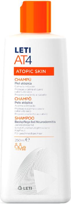 Leti LETIAT4 Atopic Skin Shampoo, 250 ml Shampoo (250 ml, Flüssiges Shampoo)