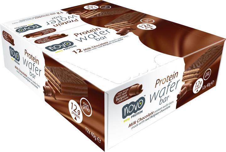 Produktbild Novo Protein Wafer Bar (Milchschokolade, 12 Stk., 40 g)