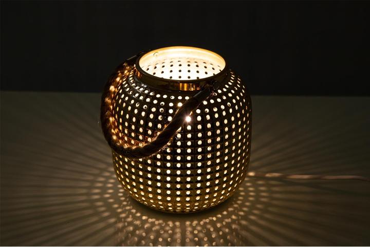 Actual product image Nino Leuchten Tischlampe Gold BOLA (E14)