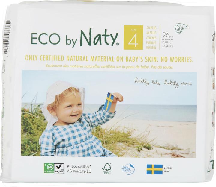 Actual product image Naty Organic diaper (Size 4, Pack, 26 Piece)