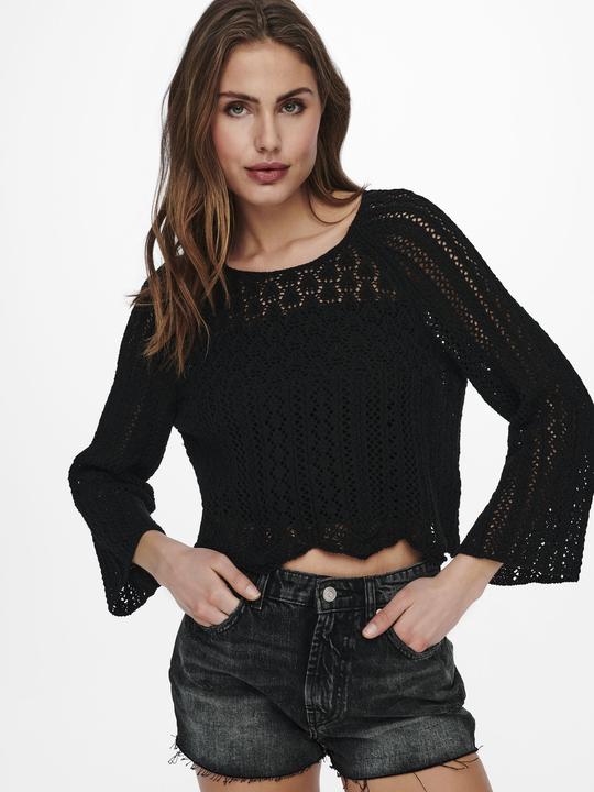 Actual product image Only Cropped knit sweater (L)