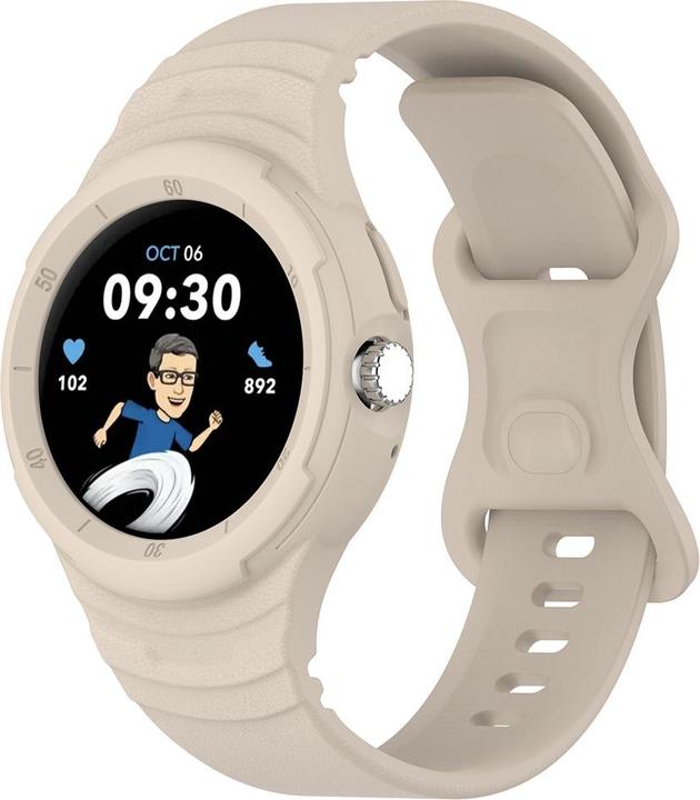 Techsuit - Watchband (W066) - Google Pixel Watch / Watch 2 / Watch 3 41mm - Beige (Silikon, Watch 2)