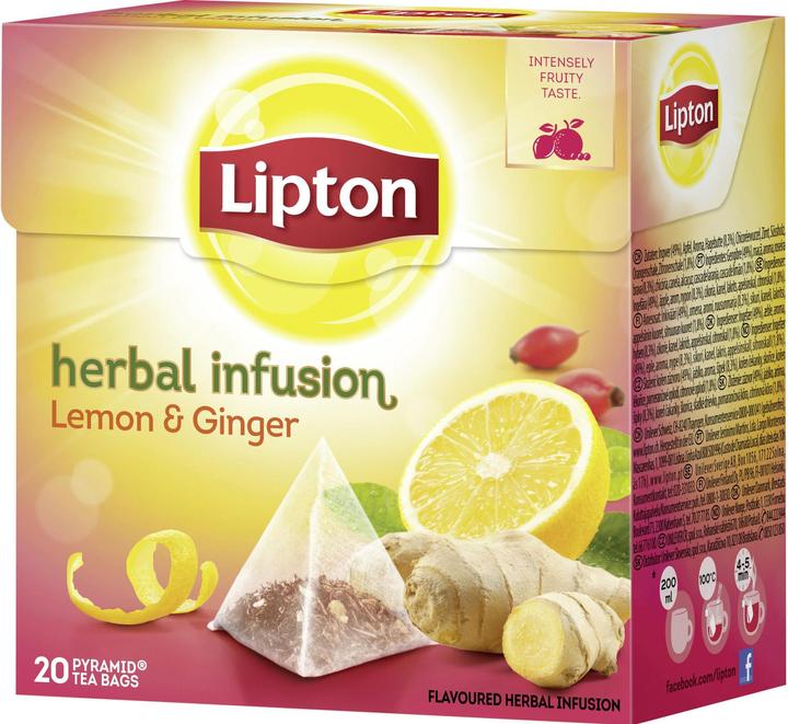 Immagine prodotto Lipton Bustina di tè Limone e zenzero (40 g)