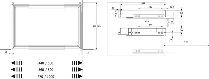Image du produit Servetto Adaptateur BLUM Papillon