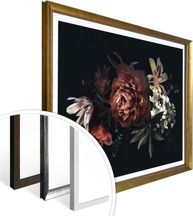 Produktbild Trenddeko Blumenbouquet Rot (30 x 24 cm)