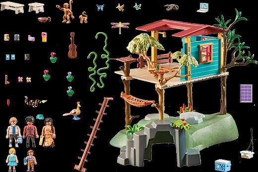 Image du produit Playmobil Cabane familiale dans les arbres (71013, Playmobil Wiltopia)