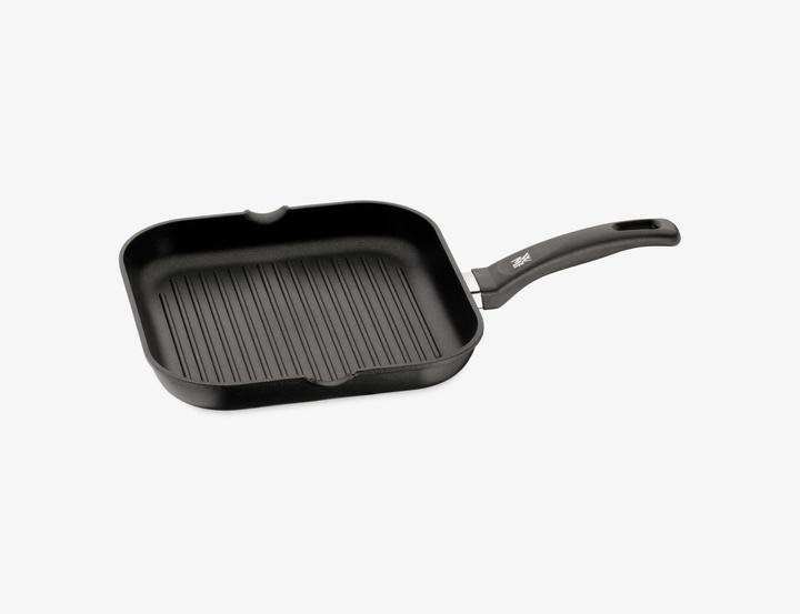 Produktbild WMF Grillpfanne eckig Steakpfanne Pfanne 27cm Aluminium beschichtet PFOA-frei (27 cm, Grillpfanne, Aluminium)