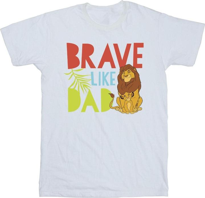 Actual product image Disney Mens The Lion King Brave Like Dad T-Shirt (XXL)
