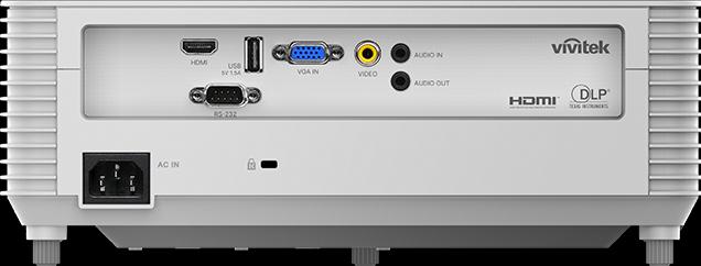 Actual product image vivitek Projector, 1080p, lamp 4,000 AL, TR: 1.48-1.62:1 (WUXGA, 4000 lm, 1.48 - 1.62:1)