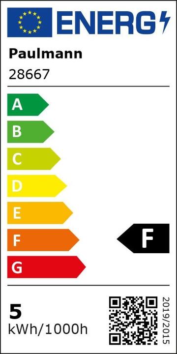 Energie-Label Paulmann Tropfen (E14, 4.80 W, 440 lm, 1 x, F)