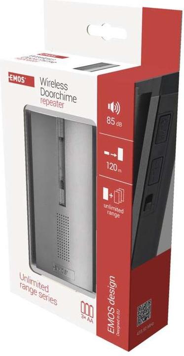 Image du produit Emos Sonnette supplémentaire pour P5760, P5763 (extension du signal), pour 3x AA