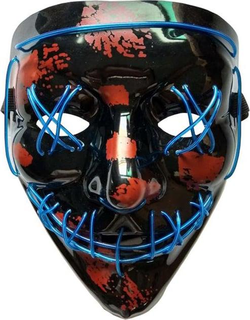 Image du produit PhoneLook Masque Cosplay The Purge Masque de visage à LED néon Taille universelle