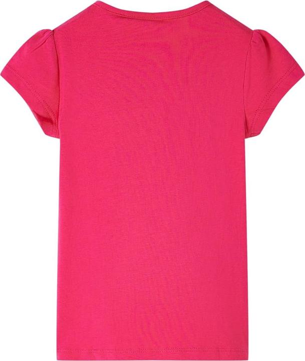 Actual product image VidaXL Children's T-shirt bright pink 128,Material: 95 % cotton. 5 (128)