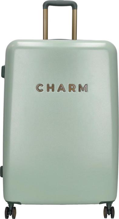 Immagine prodotto Charm London Travel Valigia grande - 75 cm - 95 litri - Chiusura TSA - Verde chiaro (95 l)