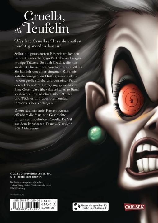 Actual product image Disney - Villains: Villains 7 - Cruella the She-Devil (Serena Valentino, Ellen Kurtz, Walt Disney, German)