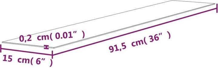 Actual product image VidaXL Diantha (91.5 x 15 x 0.2 cm)
