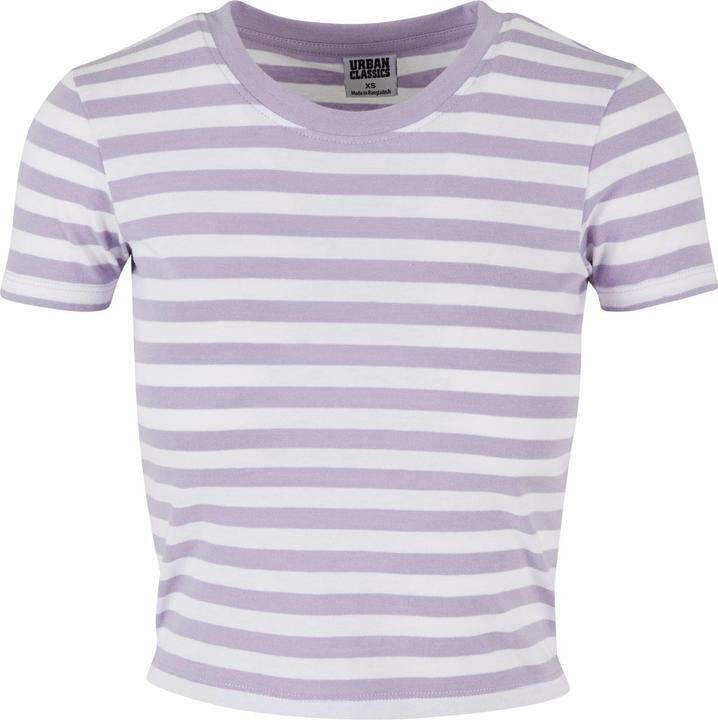 Actual product image Urban Classics Ladies Short Striped Tee - 142651 (XL)