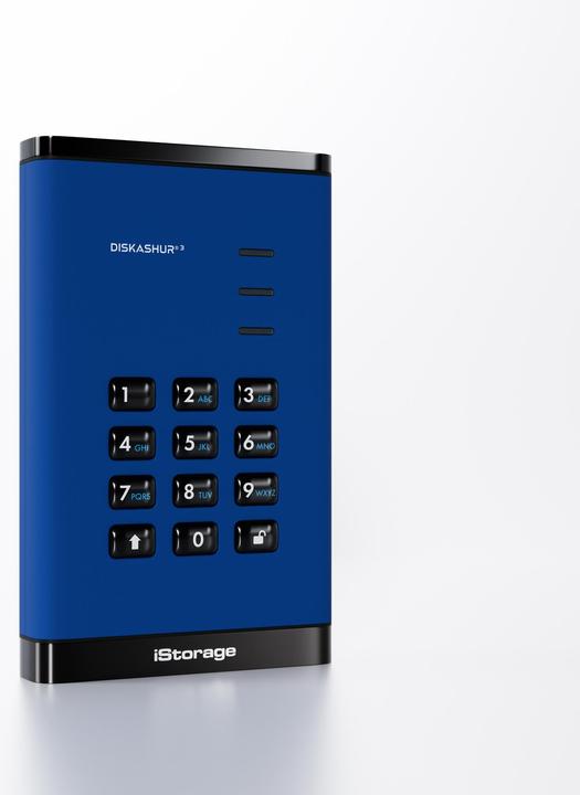 Image du produit iStorage diskAshur3 HDD 2TB - Bleu (2 To)