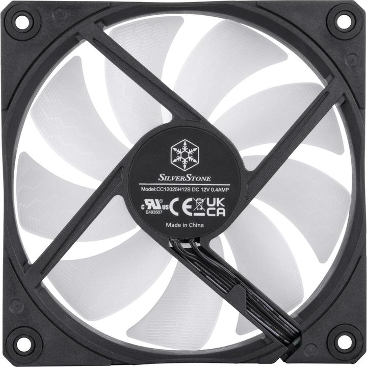 Actual product image Silverstone SST-SF120B-ARGB - Shark Force Power Amplified 120mm PWM ARGB Fan (120 mm, 1 x)