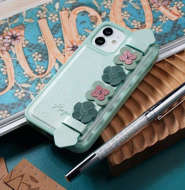 Produktbild Kingxbar The Sweet Series case is decorated with original Swarovski crystals for the iPhone 12 mini blue (Apple iPhone 12 mini)