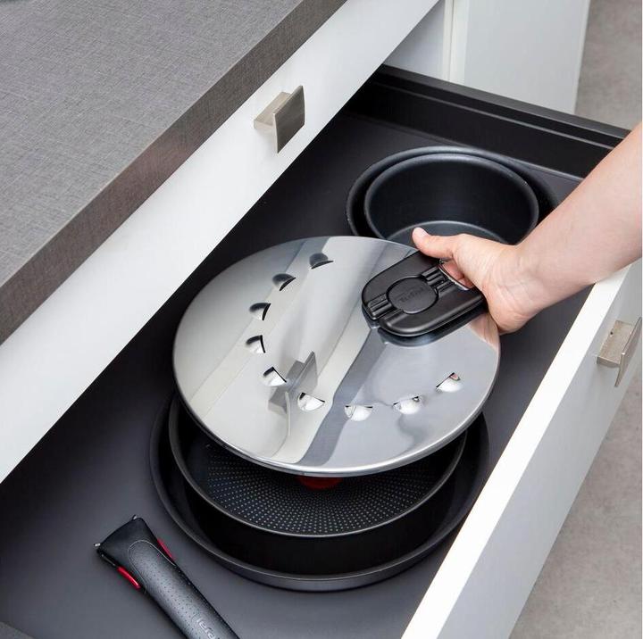 Actual product image Tefal Ingenio G6 Multi Lid 20 to 28cm stainless steel (30.80 cm, Plastic, Metal)