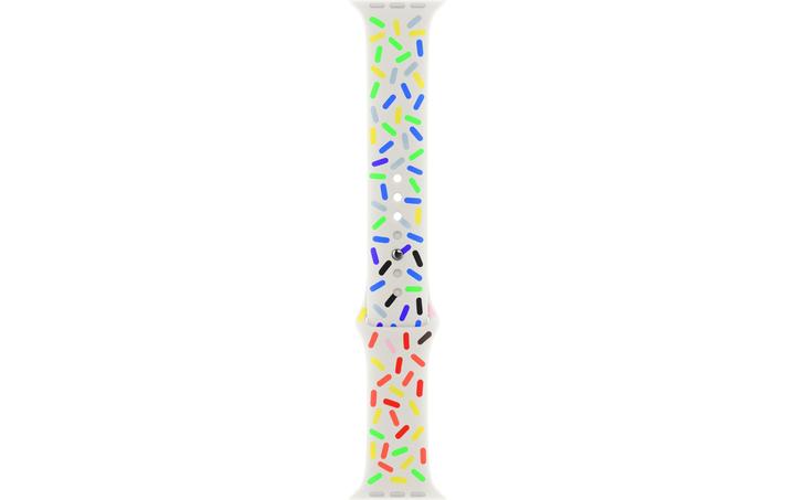 Actual product image Apple Pride Edition Sport Band S/M (41 mm, Fluoroelastomer, Apple Watch Series 7, Apple Watch Series 9, Apple Watch Series 8)