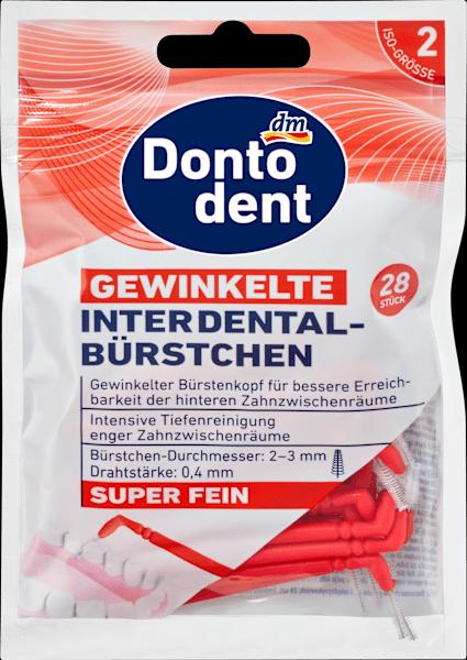 Image du produit dm Dontodent Brosses interdentaires angulaires roses 0,4 mm ISO 2 (28 x, 0.40 mm)