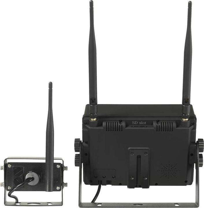 Image du produit Renkforce RV2,4-7 Système vidéo de recul 2 entrées de caméra Montage à vis Noir (mat)