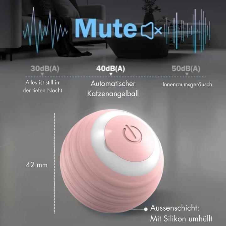 Immagine prodotto Suba Elektrischer Katzenball mit LED Licht (Palla giocattolo per gatti)