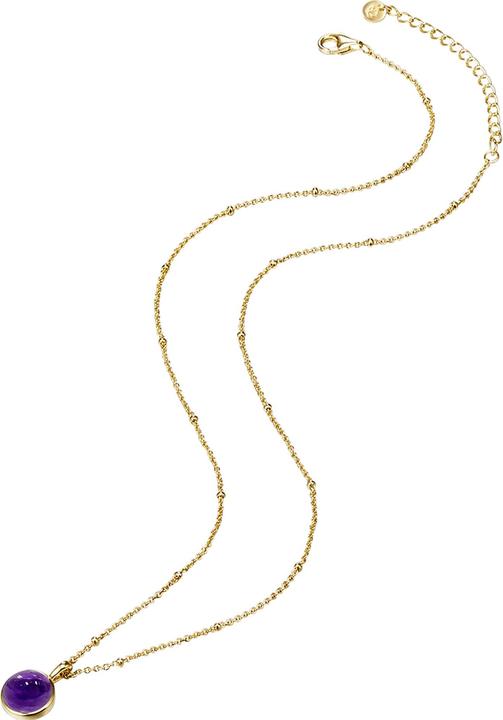 Produktbild Glanzstücke München Damen Sterling Silber Amethyst gelbgold 40,0 cm Basiskette + 5,0 cm Verlängerung - 11040 (Sterling Silber, 40 - 45 cm)