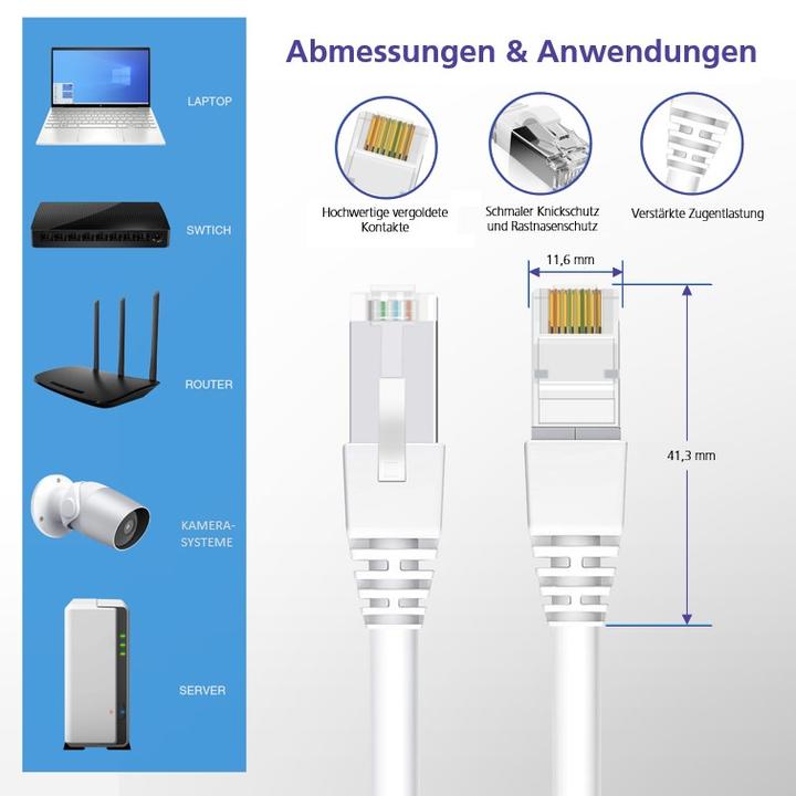 Produktbild Helos Herweck Patchkabel (S/UTP, CAT5e, 1 m)
