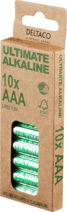 Immagine prodotto Deltaco Batterie alcaline Ultimate, L (10 pz., AAA)