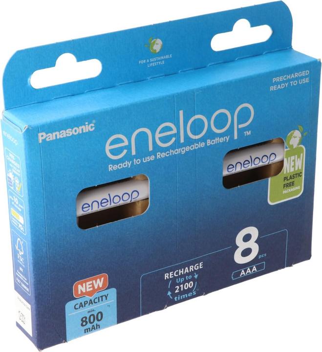 Actual product image Panasonic Battery Micro AAA HR-4UTGA 8x and 2x AccuSafe AAA (AAA, 800 mAh)