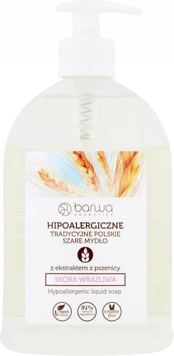 Barwa Hue - Hypoallergenic Traditional Grey Liquid Soap With Z Extract (Flüssigseife, 500 ml)