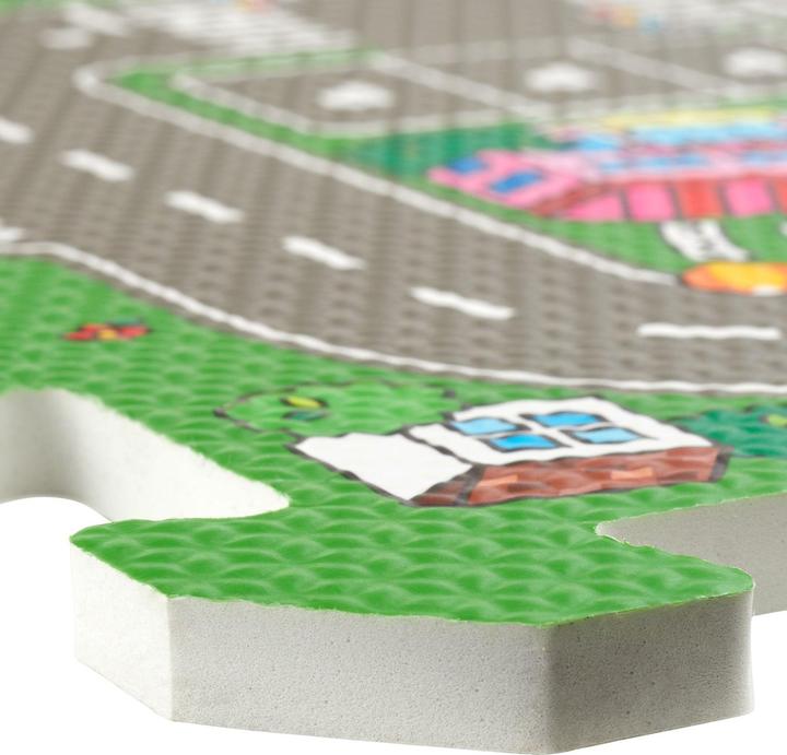 Image du produit tectake tapis de puzzle MyCity, ville et rues, 9 pièces, antidérapant