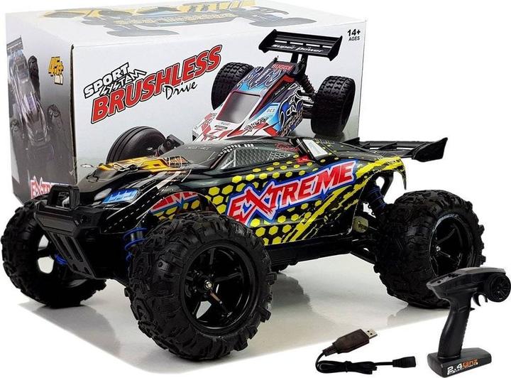 Actual product image Lean Toys Gelber ferngesteuerter Rennwagen