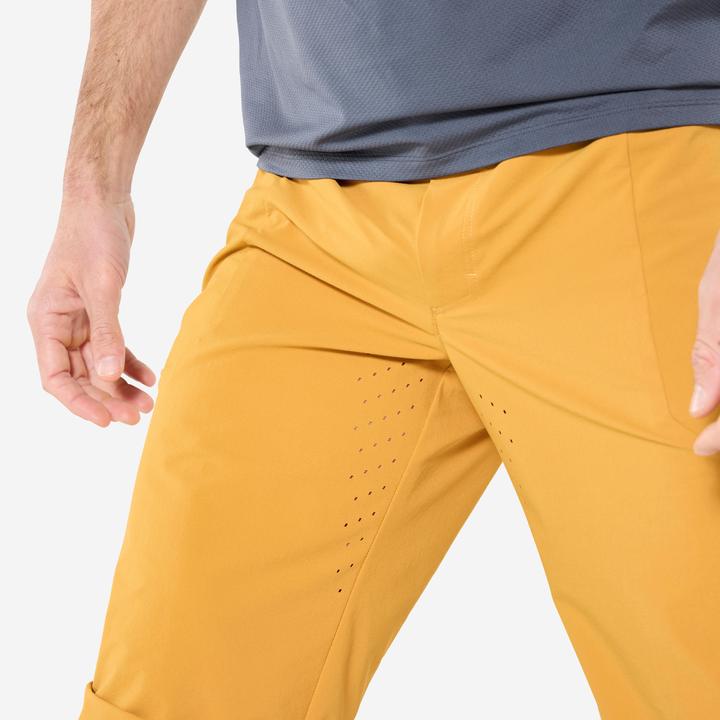 Image du produit Rockrider Short vélo unisexe réspirant, Ochre (XS)