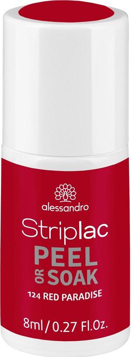 Alessandro Striplac Peel or Soak (124 Red Paradise, Abziehbarer Nagellack)
