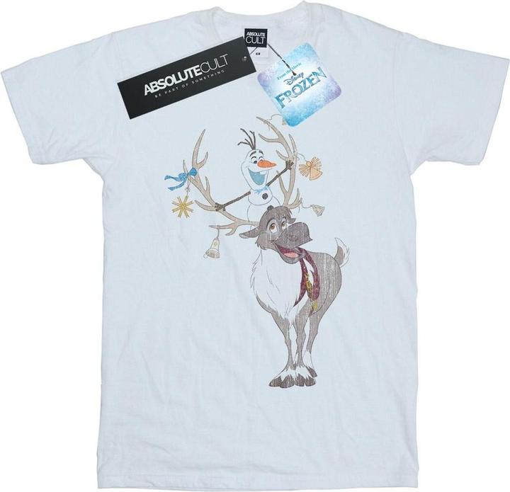 Immagine prodotto Disney Frozen Sven And Olaf Christmas Ornaments Maglietta Uomo (XL)